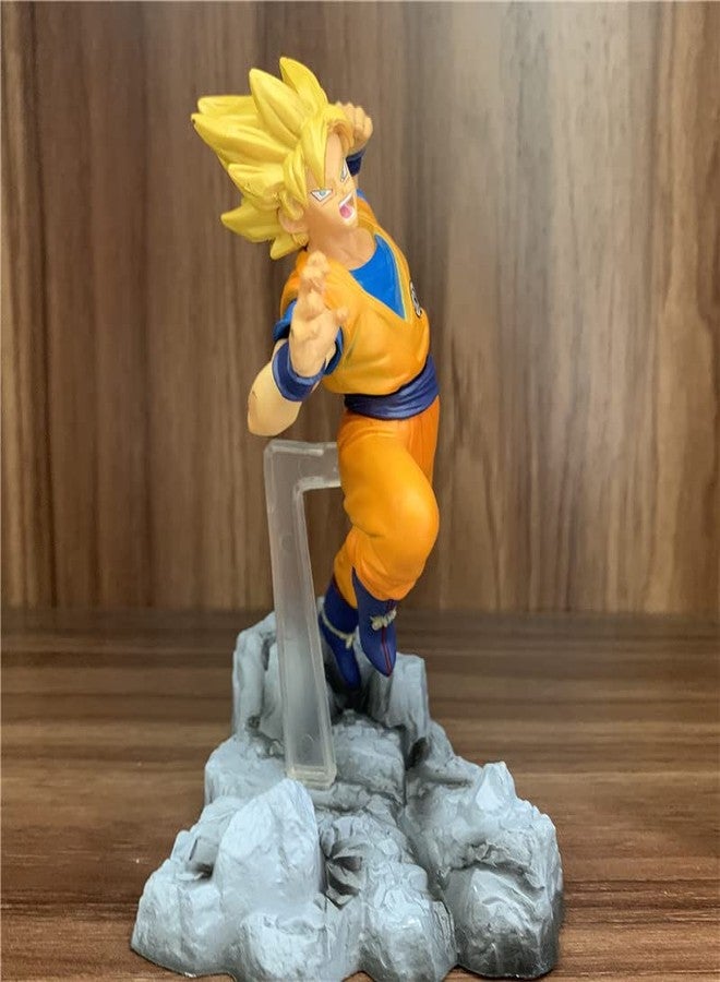 AUGEN Goku Action Figure Limited Edition for Car Dashboard, Decoration, Cake, Office Desk & Study Table (15cm)(Pack of 1) - Image 5